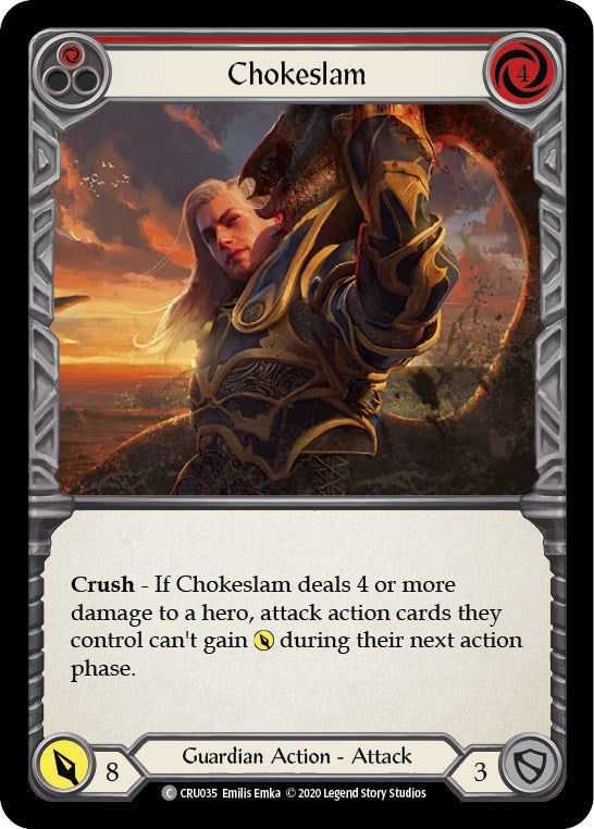 Chokeslam (Red) (35) [CRU] - Flesh and Blood TCG Single