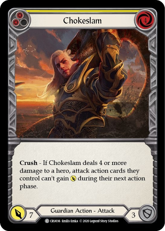 Chokeslam (Yellow) (36) [CRU] - Flesh and Blood TCG Single