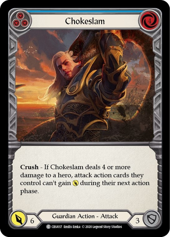 Chokeslam (Blue) (37) [CRU] - Flesh and Blood TCG Single