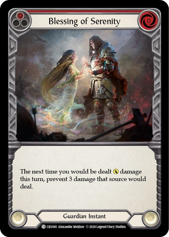 Blessing of Serenity (Red) (41) [CRU] - Flesh and Blood TCG Single