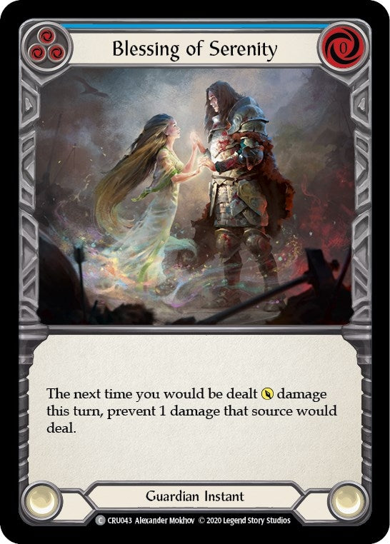 Blessing of Serenity (Blue) (43) [CRU] - Flesh and Blood TCG Single