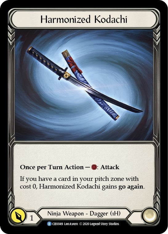 Harmonized Kodachi (Reverse) (49) [CRU] - Flesh and Blood TCG Single