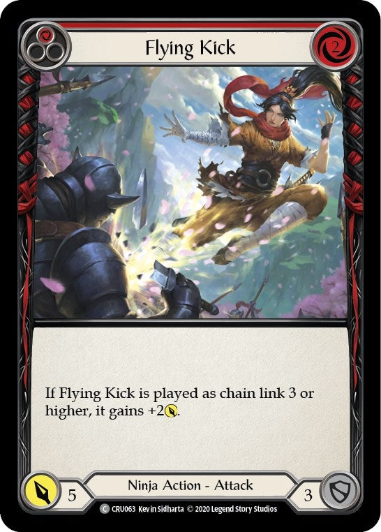 Flying Kick (Red) (63) [CRU] - Flesh and Blood TCG Single