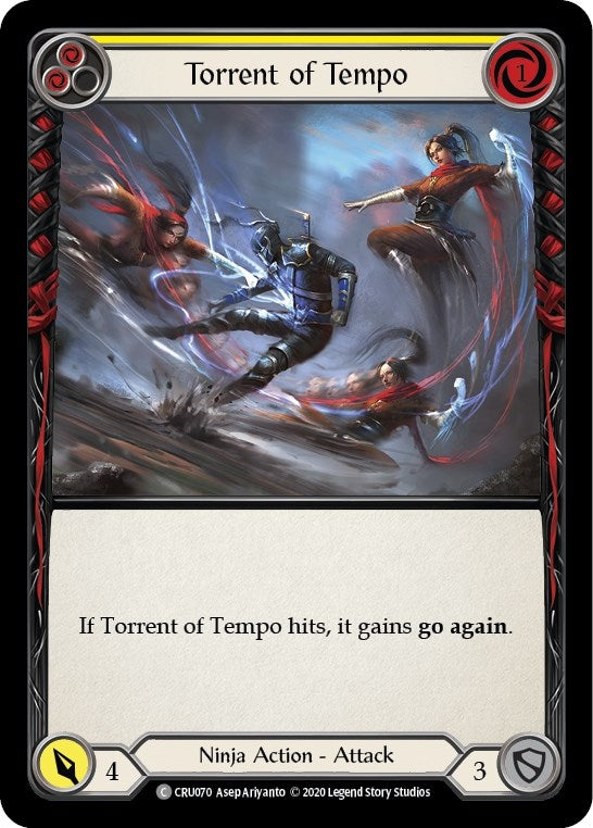 Torrent of Tempo (Yellow) (70) [CRU] - Flesh and Blood TCG Single