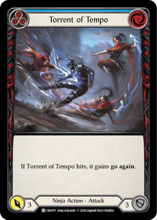 Image for Torrent of Tempo (Blue) (CRU071) - Flesh and Blood TCG