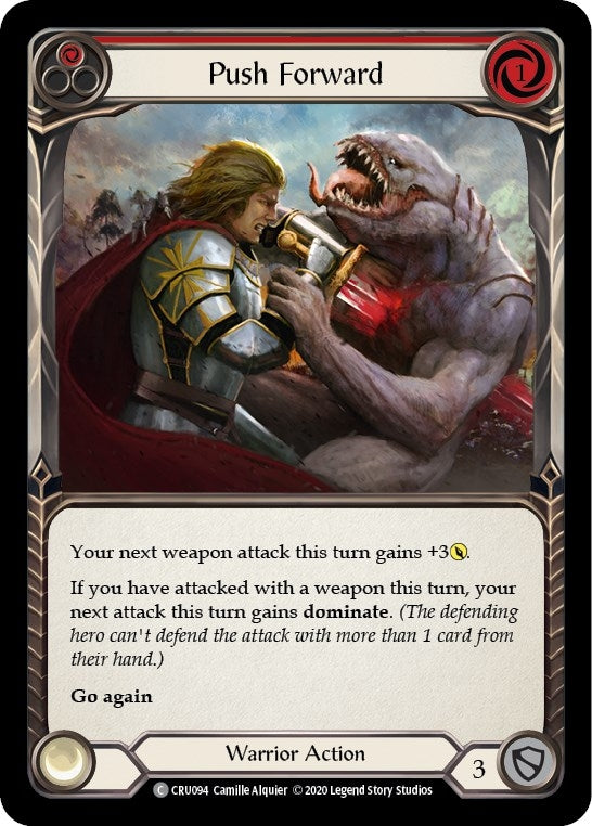 Push Forward (Red) (94) [CRU] - Flesh and Blood TCG Single