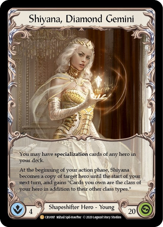 Shiyana Diamond Gemini (97) [CRU] - Flesh and Blood TCG Single