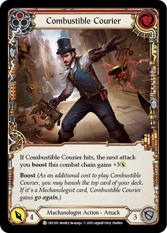 Combustible Courier (Red) (109) [CRU] - Flesh and Blood TCG Single
