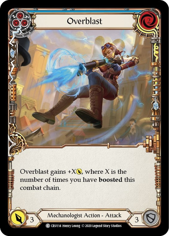 Overblast (Blue) (114) [CRU] - Flesh and Blood TCG Single