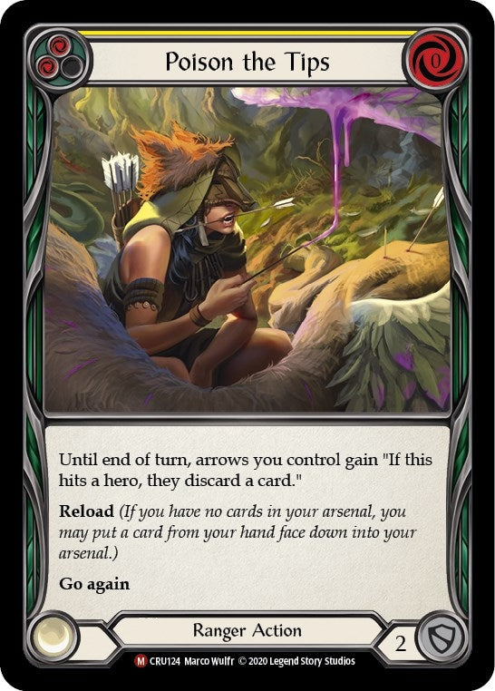 Poison the Tips (124) [CRU] - Flesh and Blood TCG Single