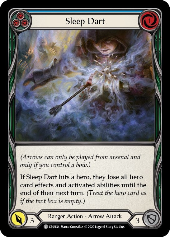 Sleep Dart (Blue) (134) [CRU] - Flesh and Blood TCG Single