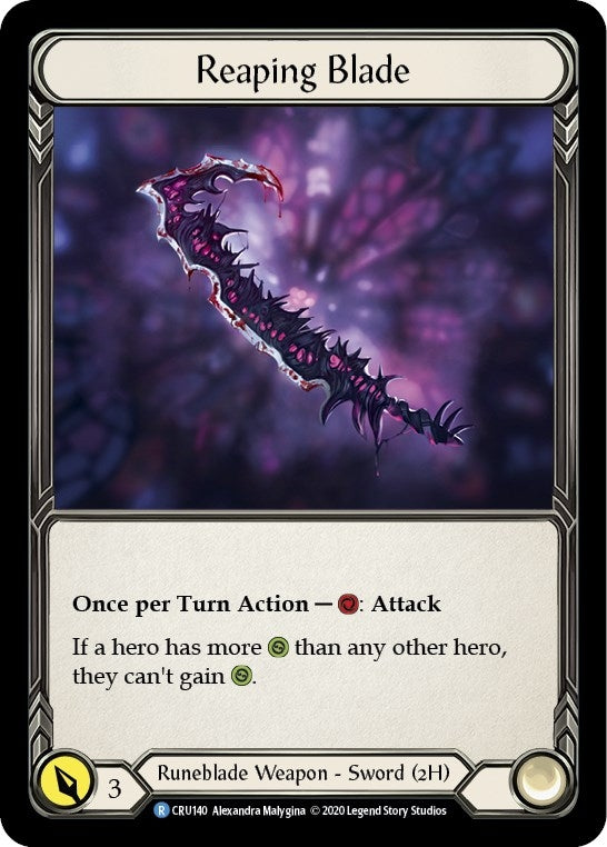 Reaping Blade (140) [CRU] - Flesh and Blood TCG Single