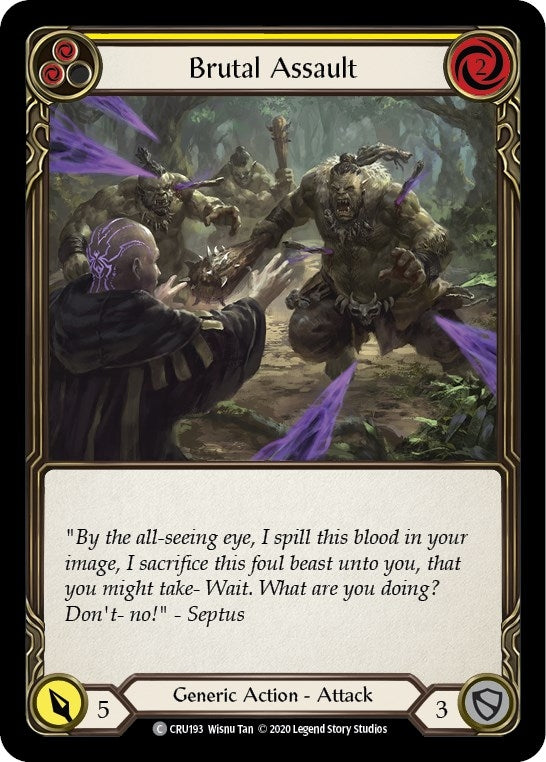 Brutal Assault (Yellow) (193) [CRU] - Flesh and Blood TCG Single