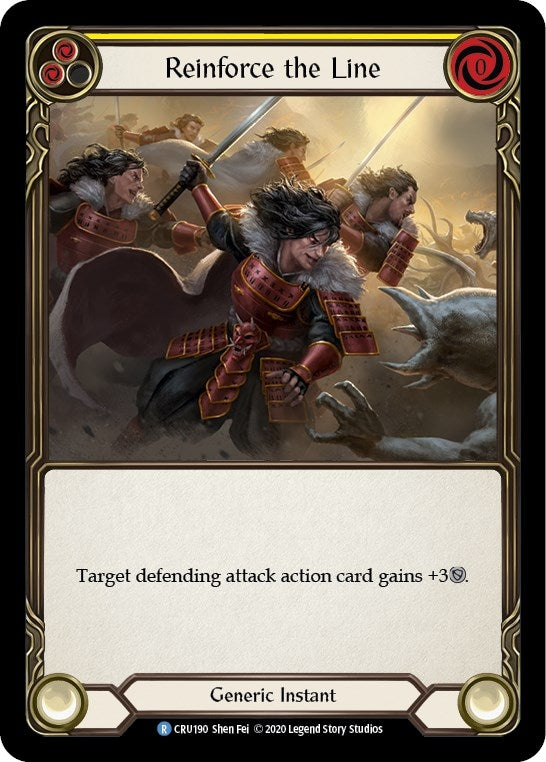 Reinforce the Line (Yellow) (190) [CRU] - Flesh and Blood TCG Single