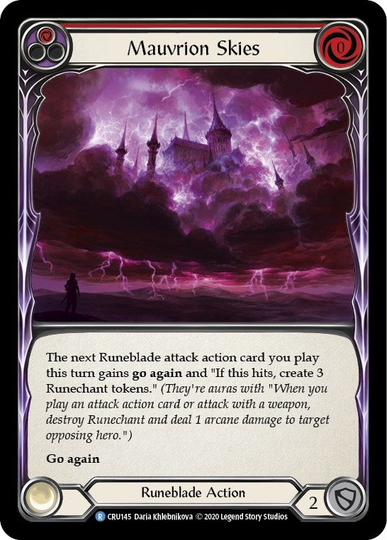 Mauvrion Skies (Red) (145) [CRU] - Flesh and Blood TCG Single