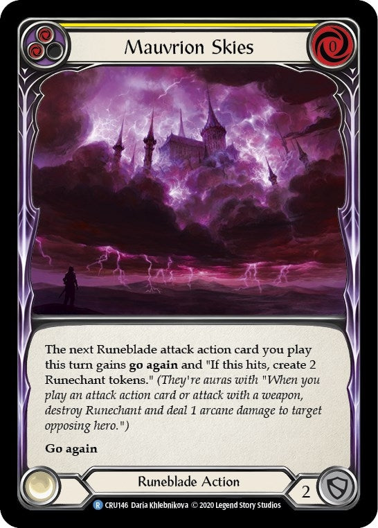 Mauvrion Skies (Yellow) (146) [CRU] - Flesh and Blood TCG Single