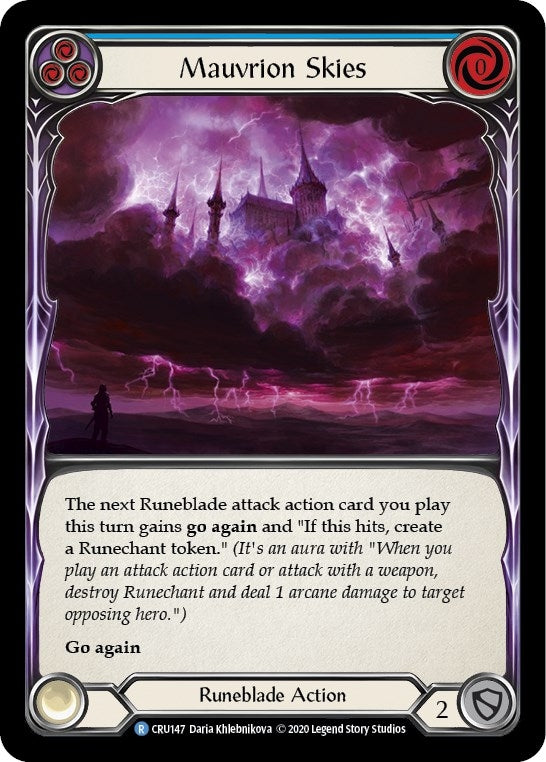 Mauvrion Skies (Blue) (147) [CRU] - Flesh and Blood TCG Single