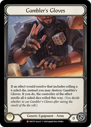 Gambler’s Gloves (179) [CRU] - Flesh and Blood TCG Single