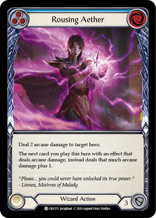 Rousing Aether (Blue) (173) [CRU] - Flesh and Blood TCG Single