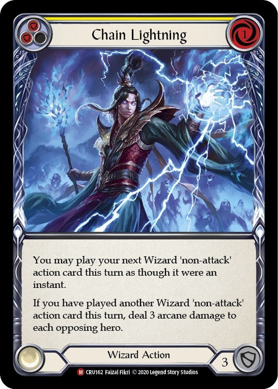 Chain Lightning (162) [CRU] - Flesh and Blood TCG Single