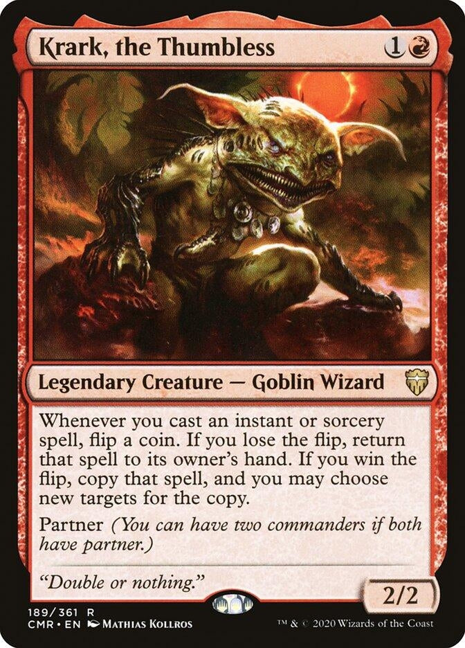 Krark the Thumbless (189) [CMR] - MTG Single