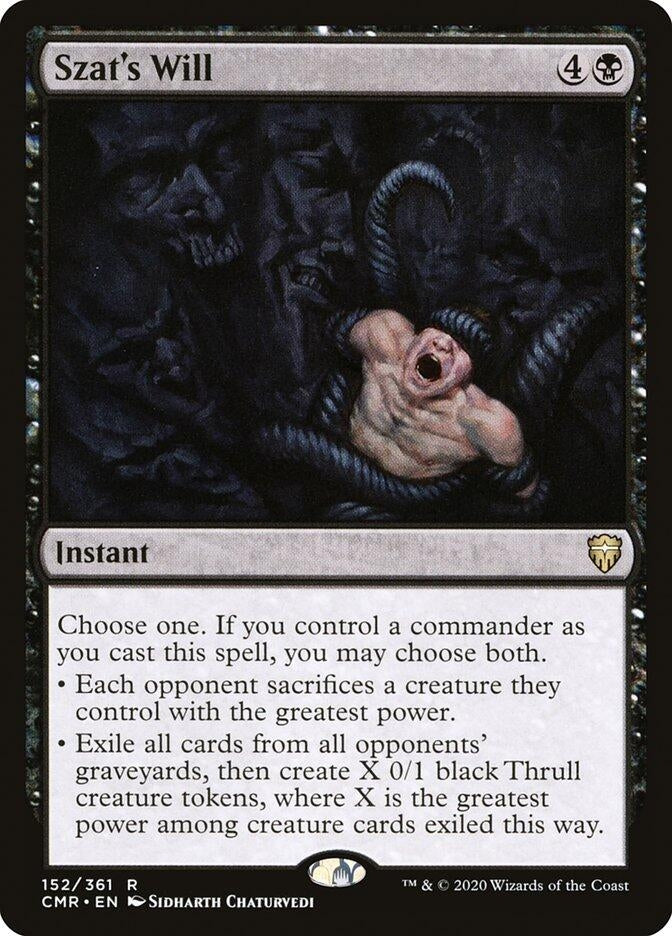 Szat’s Will (152) [CMR] - MTG Single