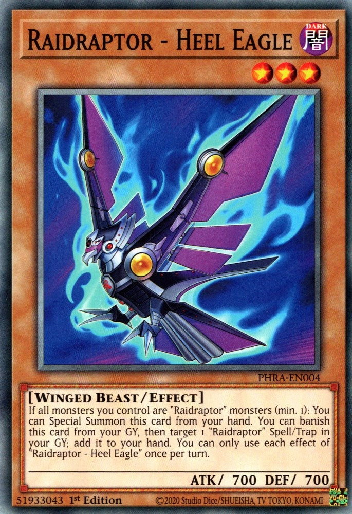 Raidraptor - Heel Eagle (4) (PHRA) - YuGiOh Single