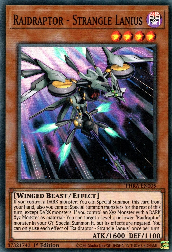 Raidraptor - Strangle Lanius (5) (PHRA) - YuGiOh Single