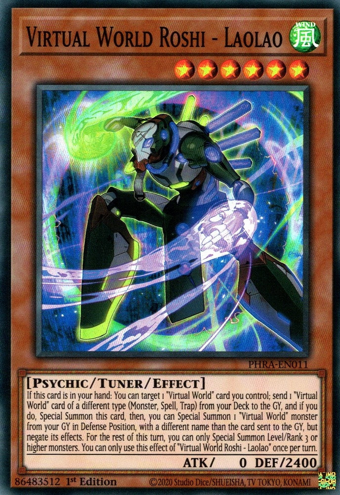 Virtual World Roshi - Laolao (11) (PHRA) - YuGiOh Single