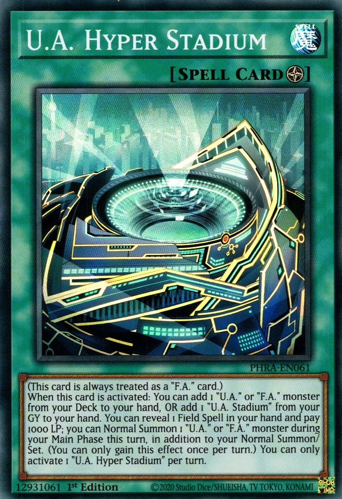 U.A. Hyper Stadium (61) (PHRA) - YuGiOh Single