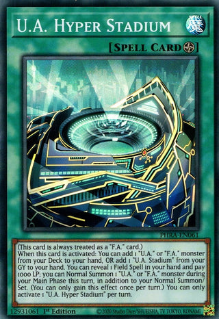 U.A. Hyper Stadium (61) (PHRA) - YuGiOh Single