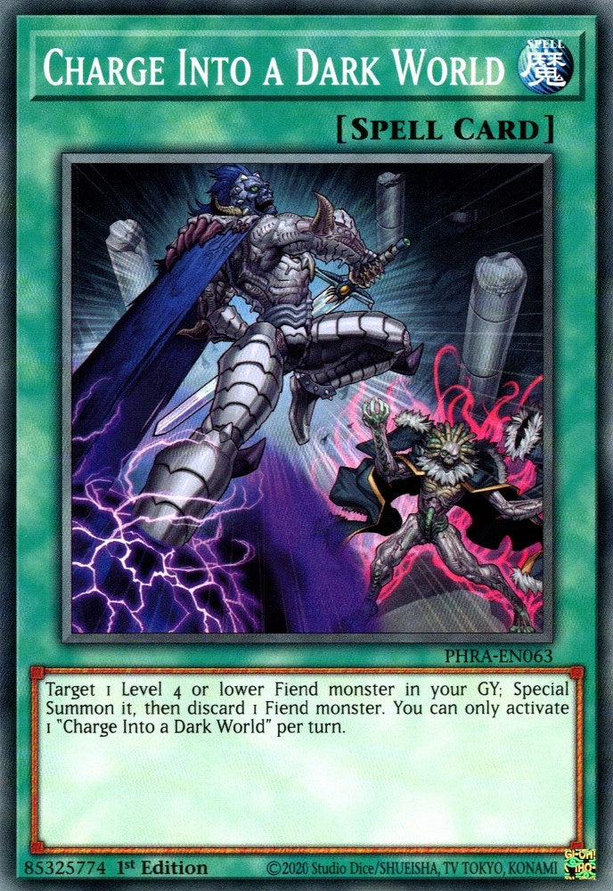 Charge Into a Dark World (63) (PHRA) - YuGiOh Single