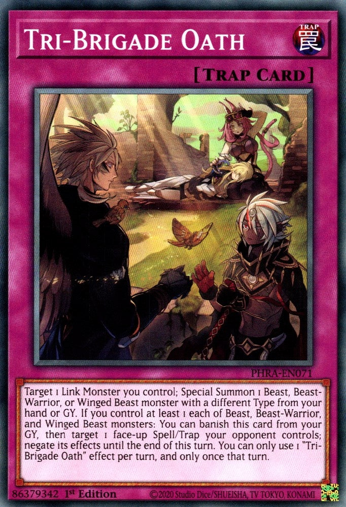 Tri-Brigade Oath (71) (PHRA) - YuGiOh Single