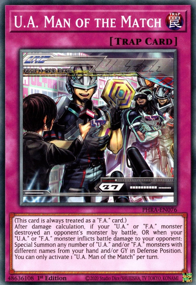 U.A. Man of the Match (76) (PHRA) - YuGiOh Single