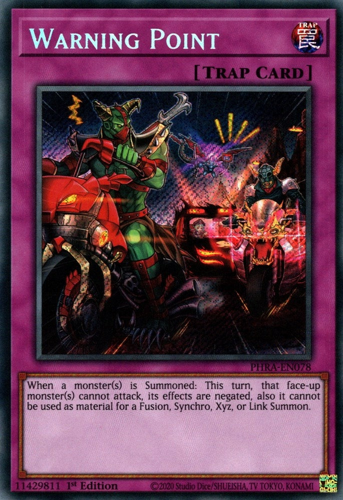 Warning Point (78) (PHRA) - YuGiOh Single