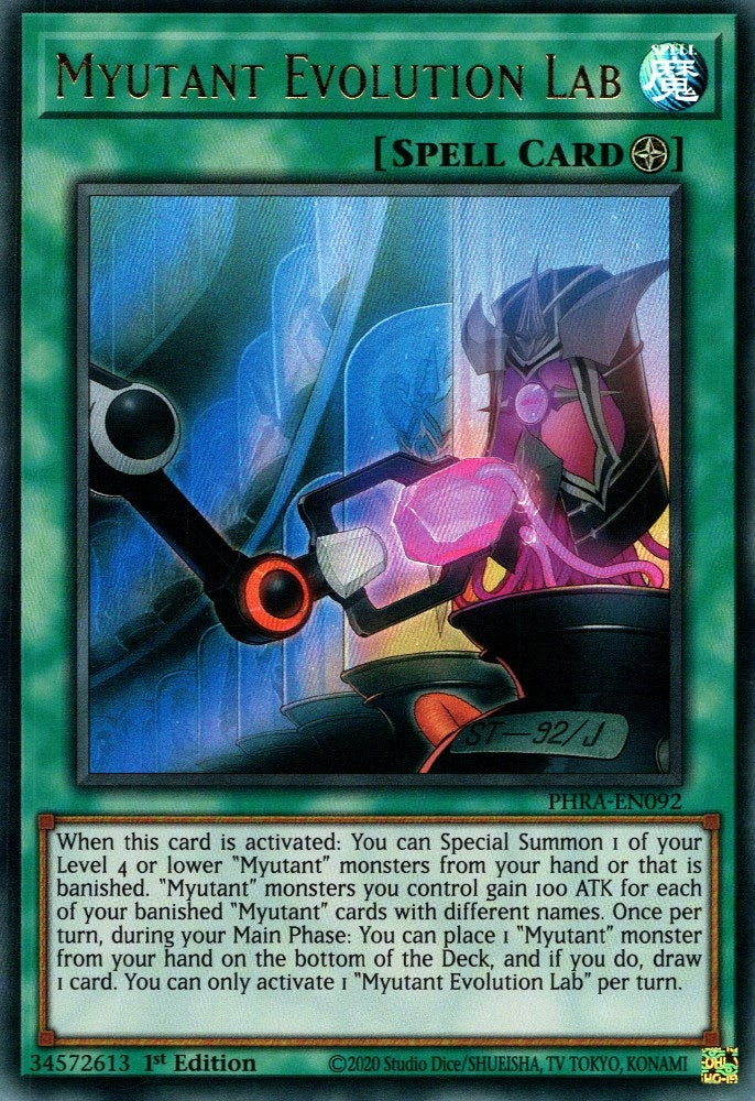 Myutant Evolution Lab (92) (PHRA) - YuGiOh Single