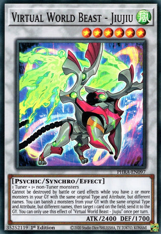 Virtual World Beast - Jiujiu (97) (PHRA) - YuGiOh Single