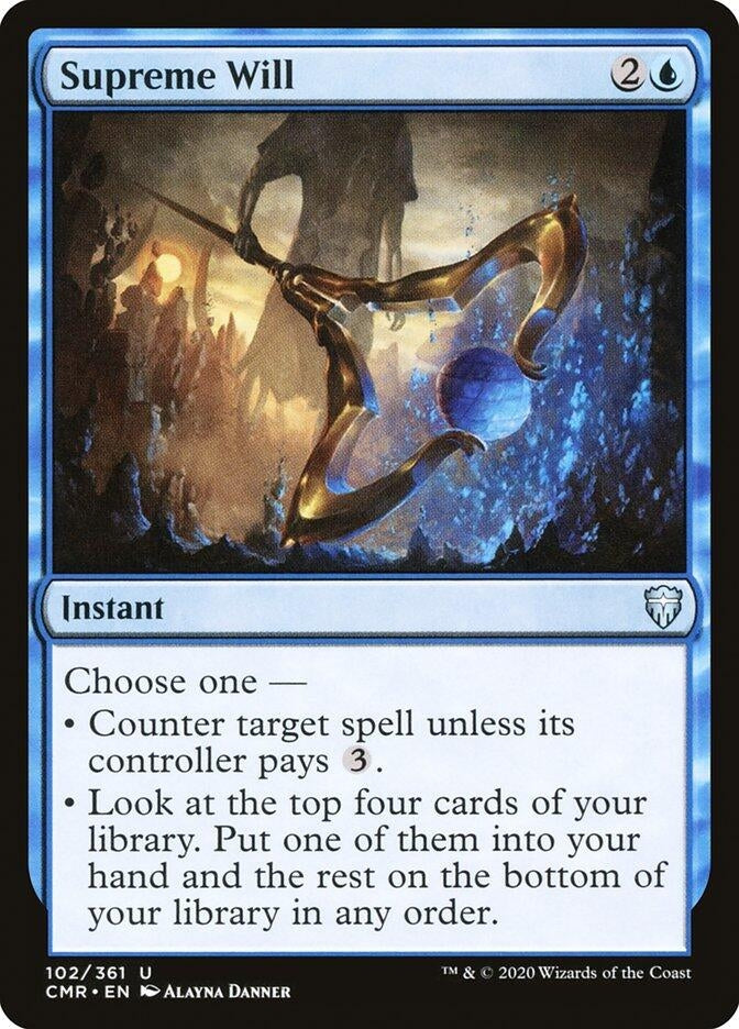 Supreme Will (102) [CMR] - MTG Single