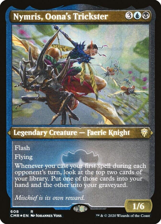 Nymris Oona’s Trickster (Foil Etched) (608) [CMR] - MTG Single