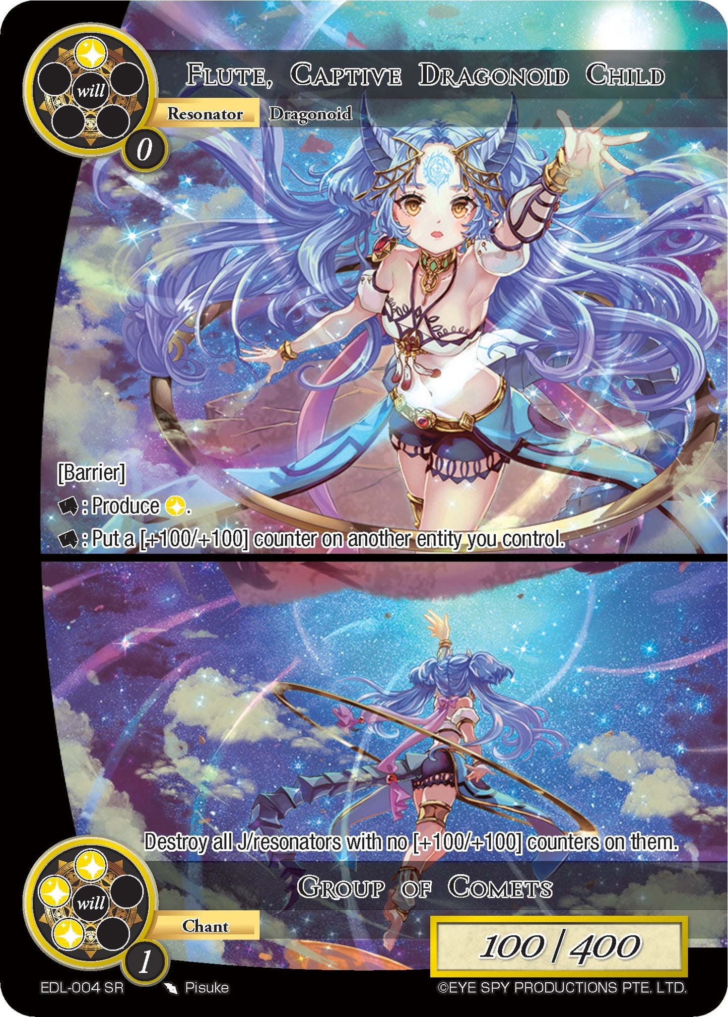 Flute Captive Dragonoid Child // Group of Comets (4) [EDL] - Force of Will Single