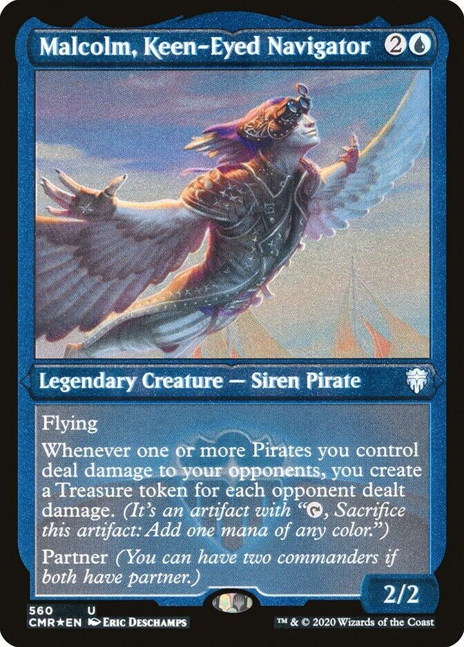 Malcolm Keen-Eyed Navigator (Foil Etched) (560) [CMR] - MTG Single