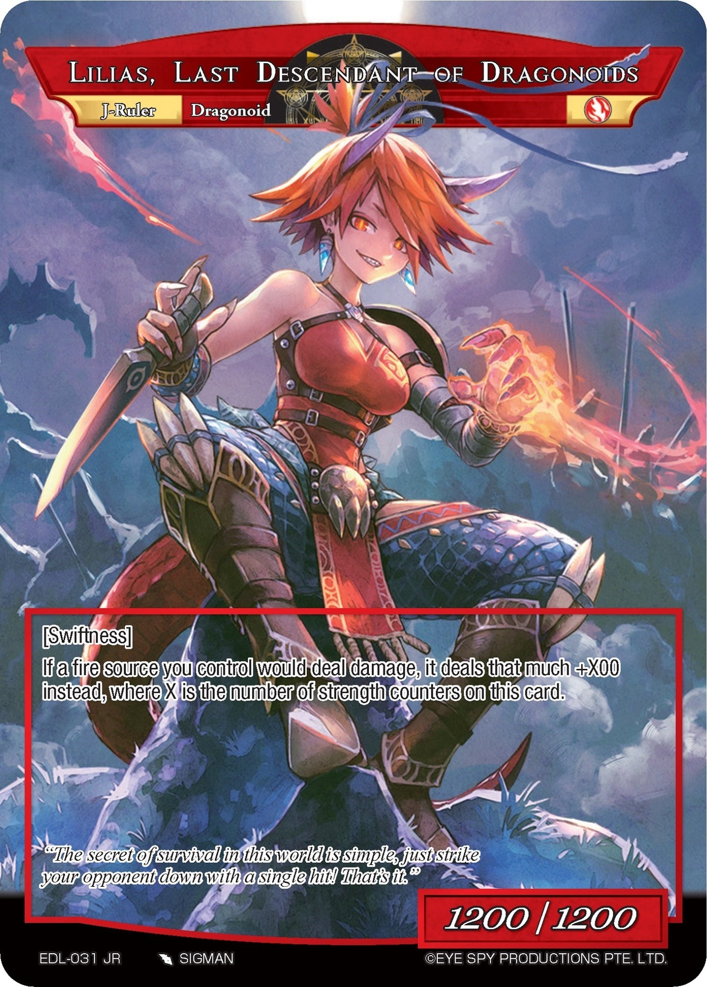 Lilias Last Descendant of Dragonoids (31) [EDL] - Force of Will Single