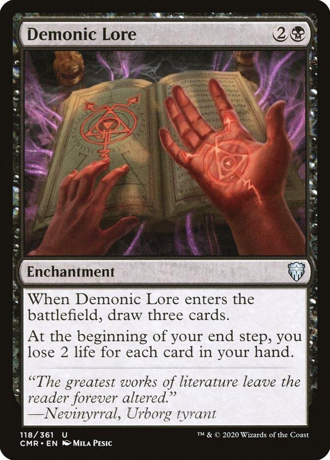 Demonic Lore (118) [CMR] - MTG Single