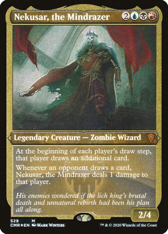Nekusar the Mindrazer (Foil Etched) (529) [CMR] - MTG Single