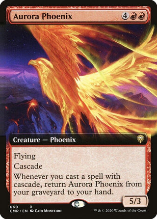Aurora Phoenix (Extended Art) (660) [CMR] - MTG Single