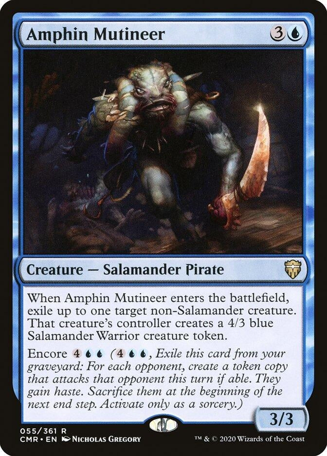 Amphin Mutineer (55) [CMR] - MTG Single
