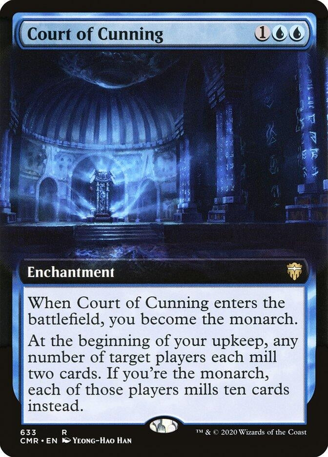 Court of Cunning (Extended Art) (633) [CMR] - MTG Single