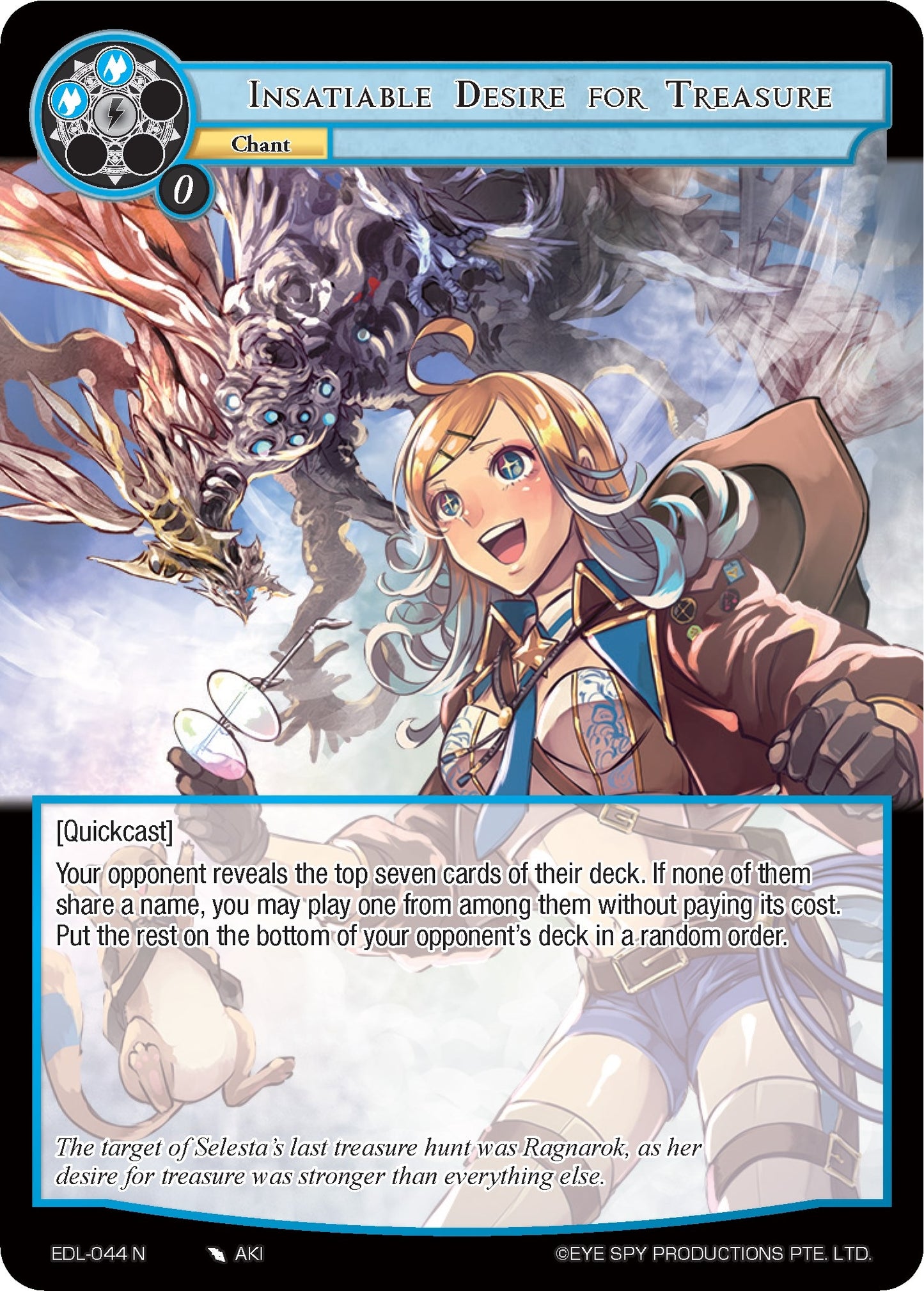 Insatiable Desire for Treasure (44) [EDL] - Force of Will Single