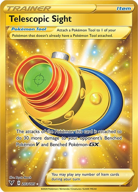 Image for Telescopic Sight (Secret) (203/185) (SWSH04: Vivid Voltage) - Pokemon