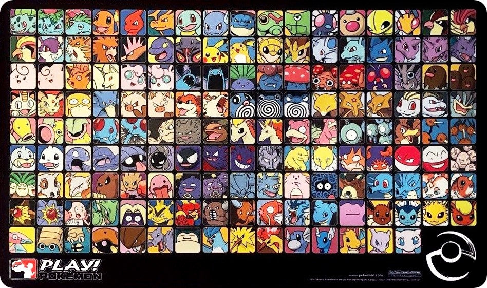 Play! Pokemon Professor Program Kanto Playmat - Black - Playmats Sealed